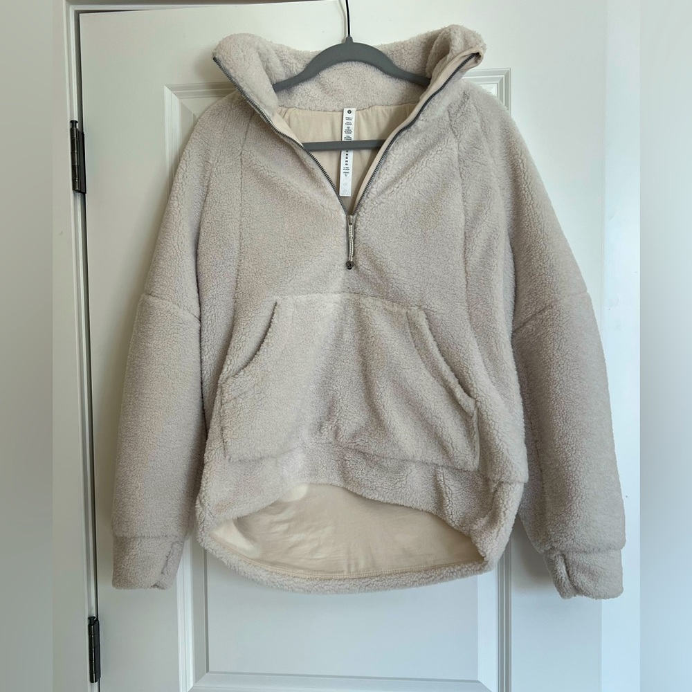 Lululemon SCUBA OVERSIZED FLEECE FUNNEL-NECK HALF-ZIP *LONG size xs/s